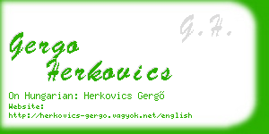 gergo herkovics business card